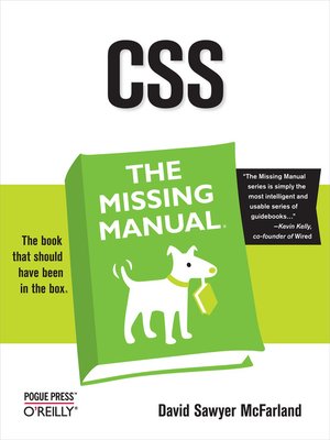 cover image of CSS:  the Missing Manual